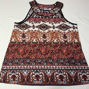 APT.9 Bohemian Paisley Tank Top Sz XL